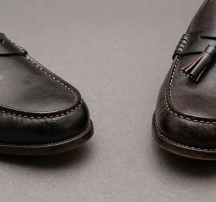 Penny loafer and tassel loafer comparison.